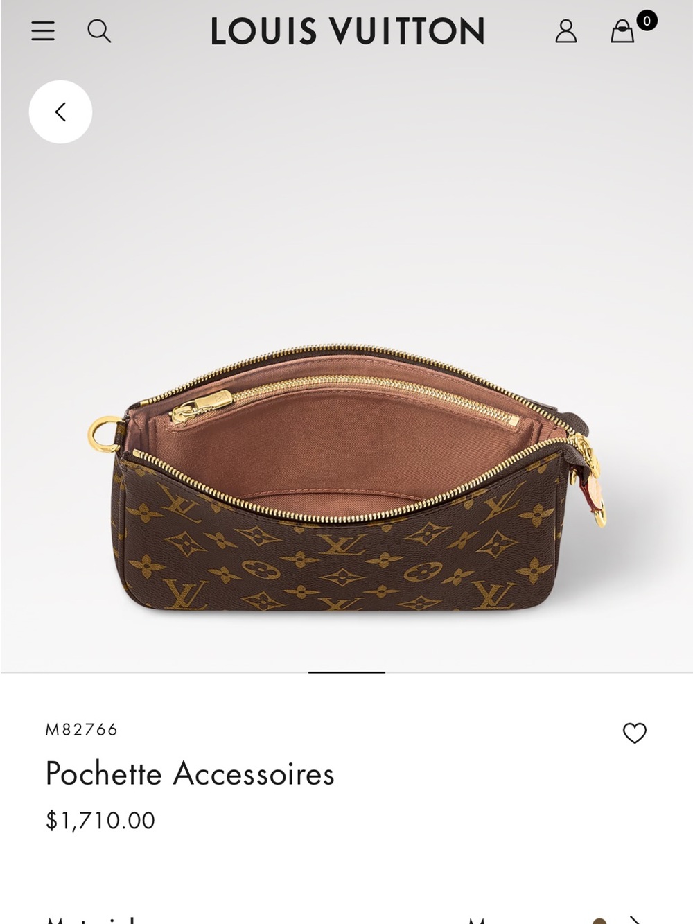 Louis Vuitton Monogram Pochette Accessoires new in box